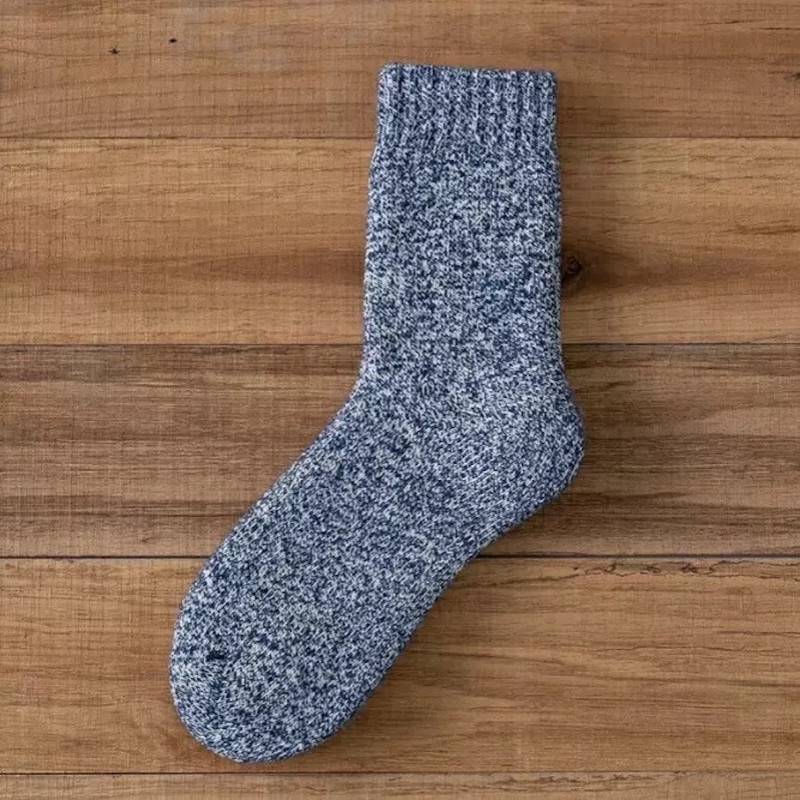 Men EU40-EU44 Thick warm crew winter wool blend thermal socks 6 Pairs S38